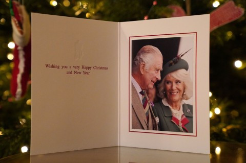 King Charles reveals first Christmas card photo taken days before Queen Elizabeth