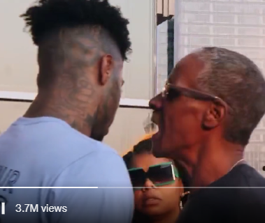 Rapper, Blueface is punched in the face by his girlfriend, Chrisean Rock