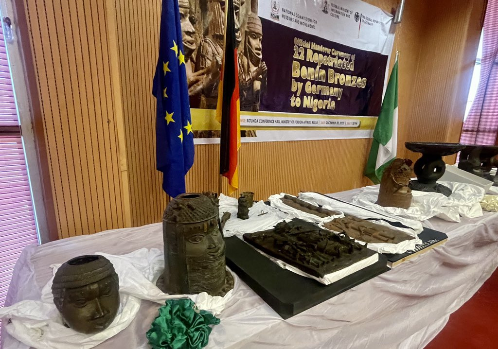 Germany returns 22 Benin Bronzes to Nigeria