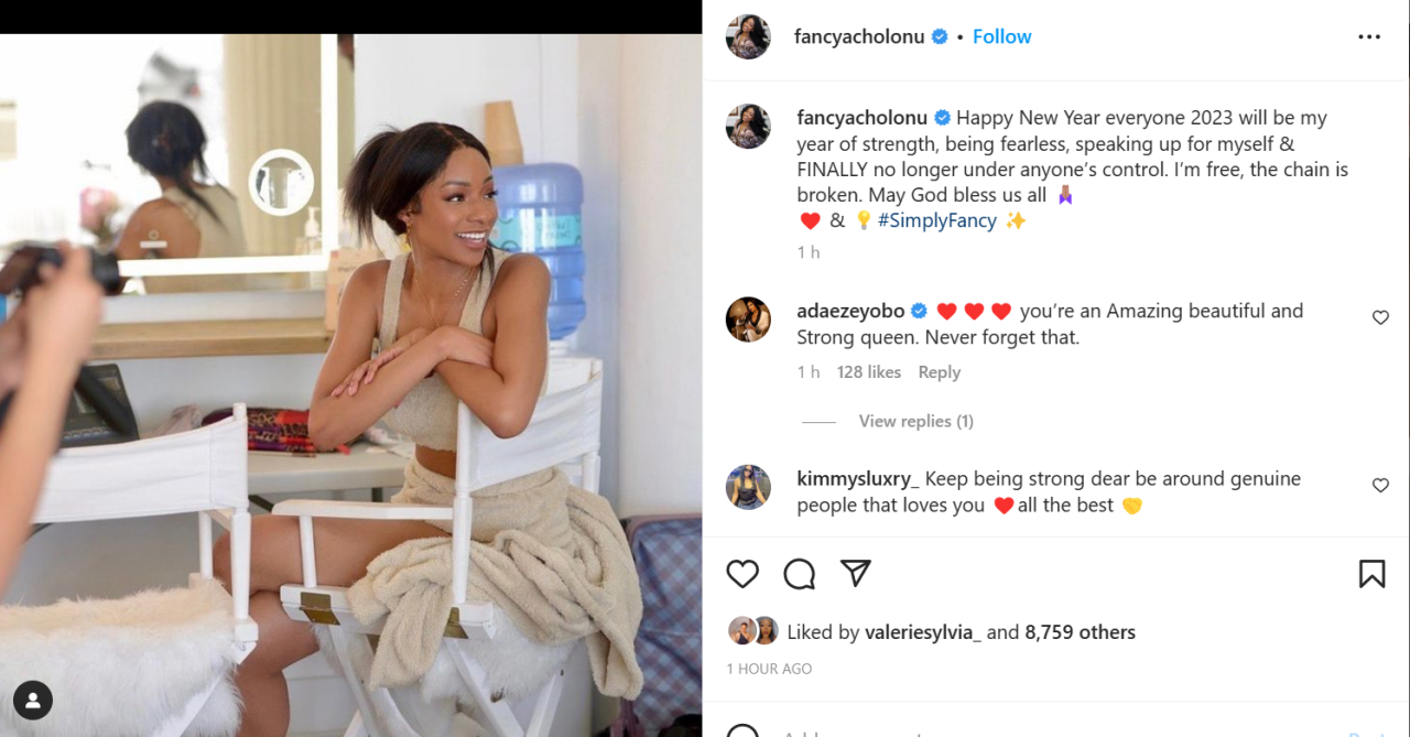 Alex Ekubo made me issue that public apology and I fell for it. My eyes are now open - Fancy Acholonu claims after being dragged for apologizing to ex-fiance