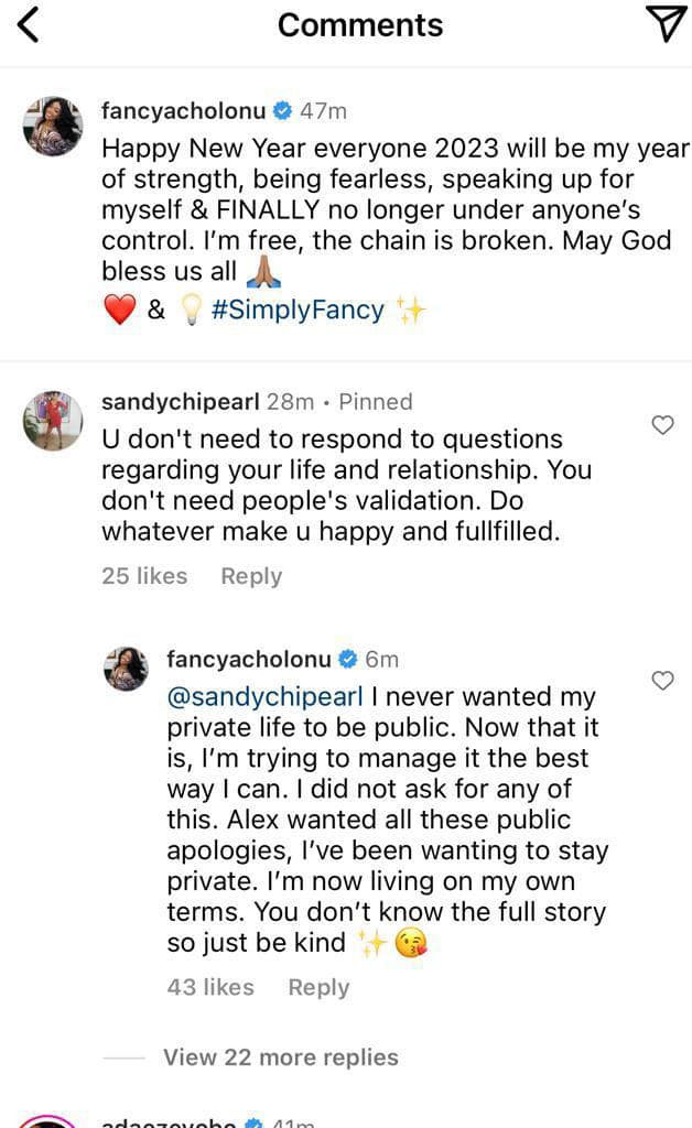 Alex Ekubo made me issue that public apology and I fell for it. My eyes are now open - Fancy Acholonu claims after being dragged for apologizing to ex-fiance