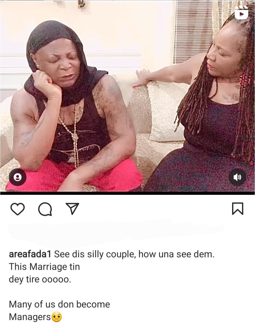 "Marriage is management" Charleyboy and wife Lady D say as they reveal they also have issues in their union