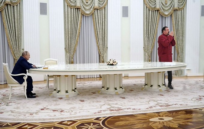 Vladimir Putin signs a decree honoring Hollywood actor and Russian citizen Steven Seagal