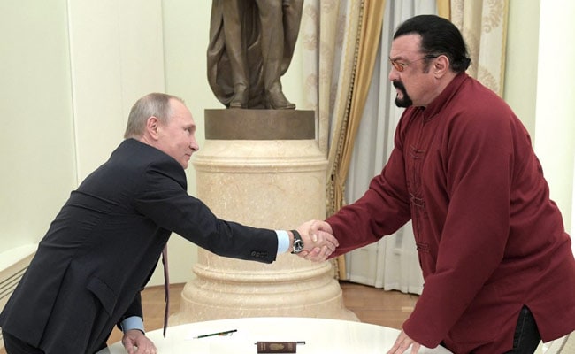 Vladimir Putin signs a decree honoring Hollywood actor and Russian citizen Steven Seagal