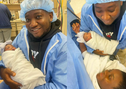 Comedian Ajebo welcomes baby girl (photos)