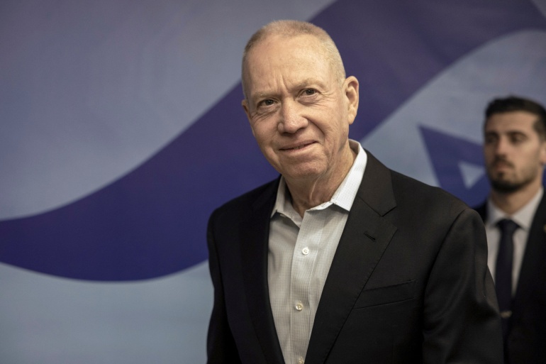 Israel's Defence Minister Yoav Galant attends the weekly cabinet meeting at the Prime Minister's office in Jerusalem, on January 15, 2023. Menahem Kahana/Pool via REUTERS