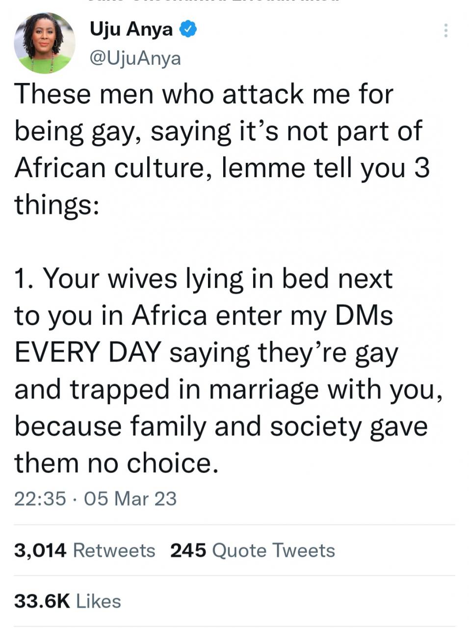 "Your wives are in my DMs. I