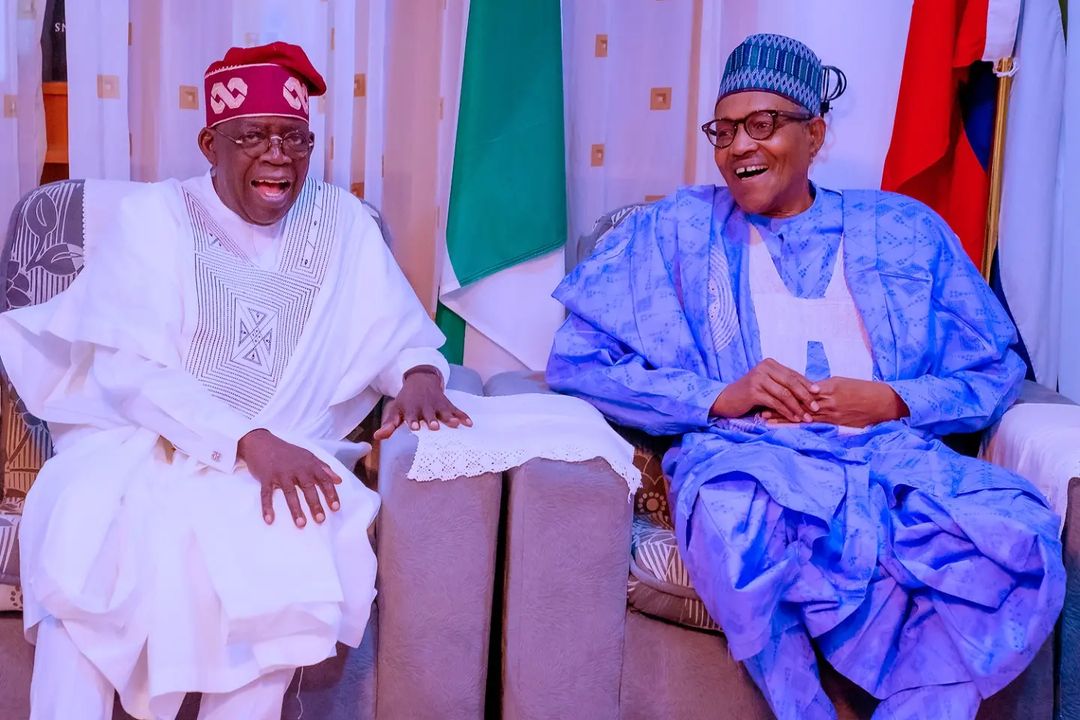 Tinubu, Shettima present their Certificates of Return to President Buhari (photos)