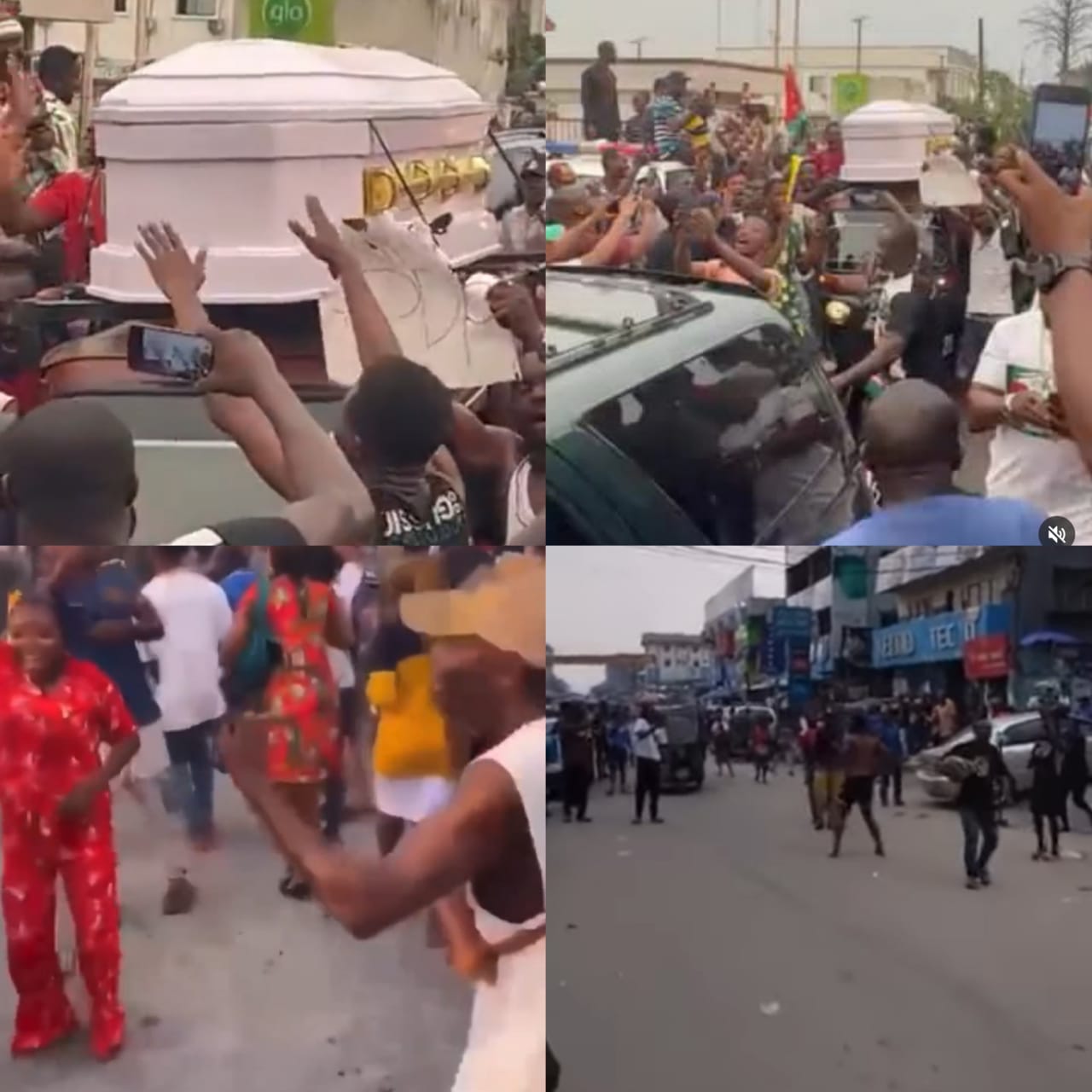Abia residents carry coffin to ?bury? PDP as they celebrate emergence of LPs
