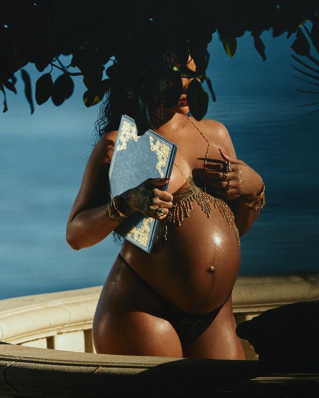 Rihanna shares topless maternity photoshoot from first pregnancy ahead of Baby No. 2