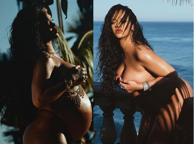Rihanna shares topless maternity photoshoot from first pregnancy ahead of Baby No. 2