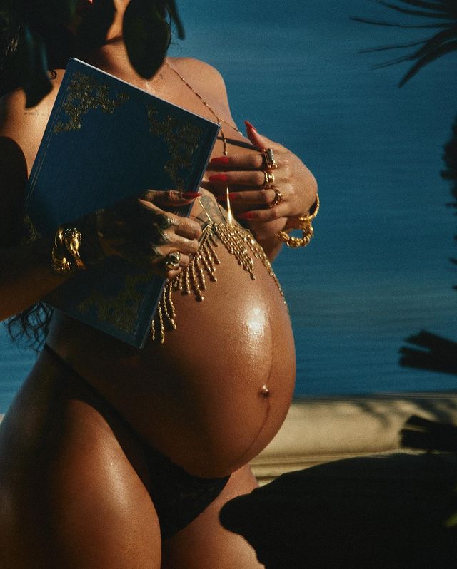 Rihanna shares topless maternity photoshoot from first pregnancy ahead of Baby No. 2
