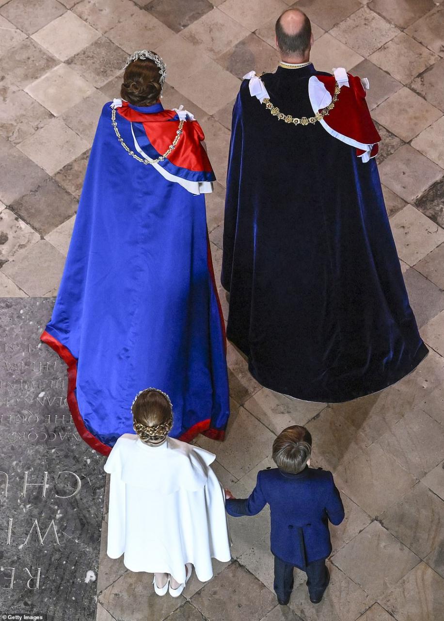 Kate Middleton rocks ivory Alexander McQueen dress featuring flowers from the four nations as she pays tribute to Diana and�the�late�Queen at the King?s Coronation (Photos)