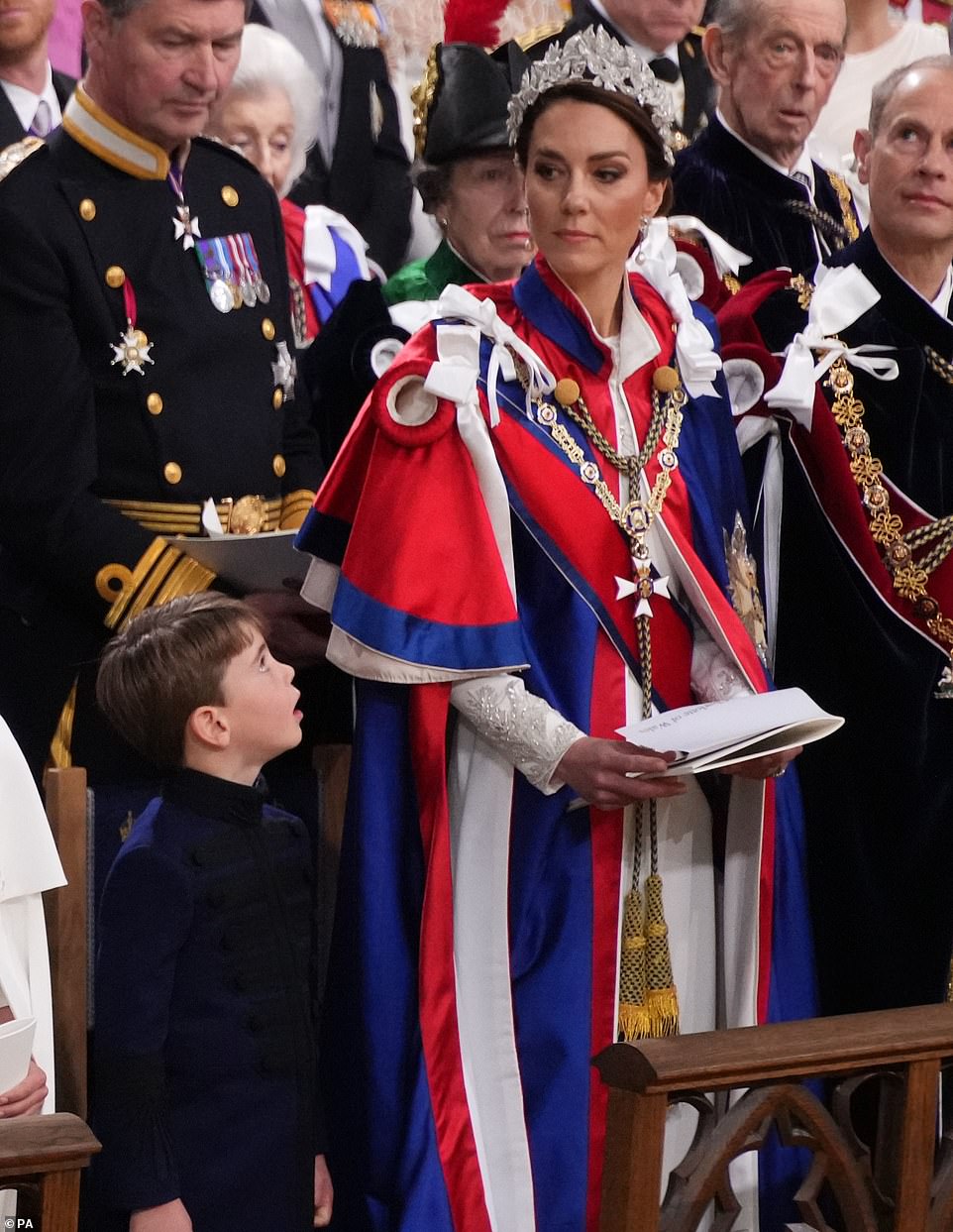 Kate Middleton rocks ivory Alexander McQueen dress featuring flowers from the four nations as she pays tribute to Diana and�the�late�Queen at the King?s Coronation (Photos)