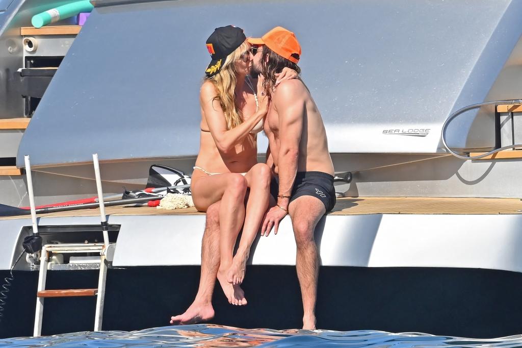 Heidi Klum, 50, and 33 year old husband Tom Kaulitz can?t keep their hands off each other during France holiday(photos)