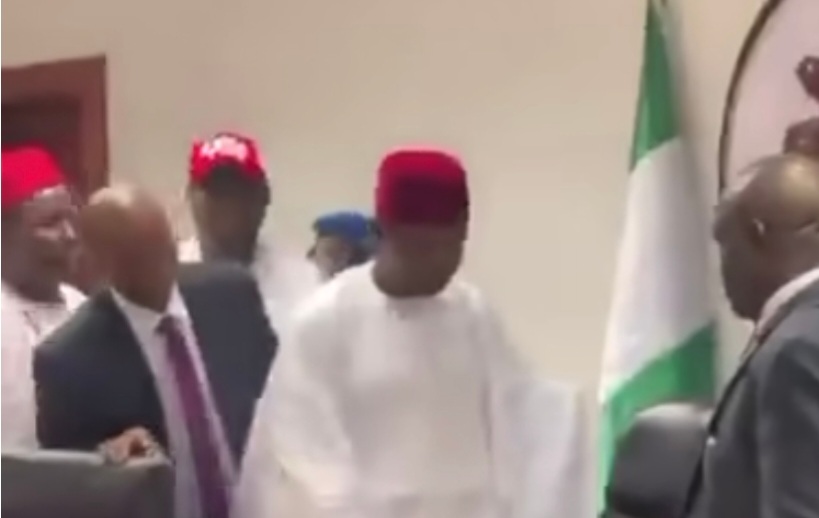 New governor of Kano state Abba Kabir Yusuf refuses to sit on official chair his predecessor Abdullahi Ganduje used (video)