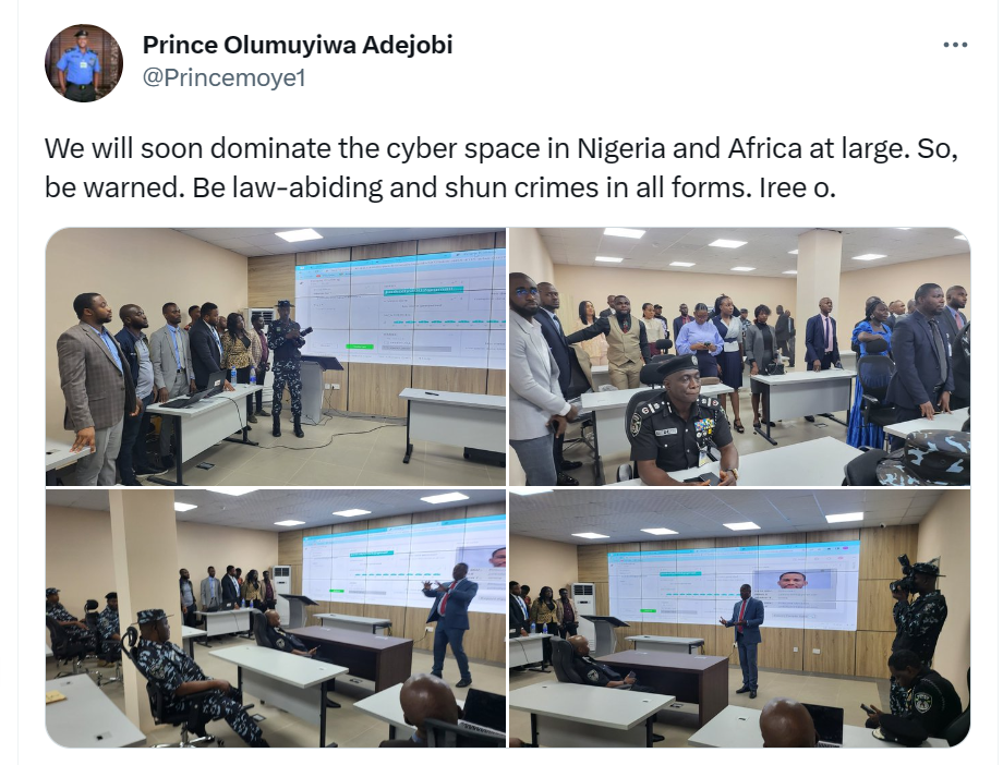 We will soon dominate the cyber space in Nigeria and Africa at large - Nigeria Police warns