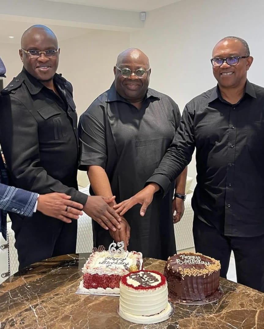 Peter Obi attends Dele Momodu