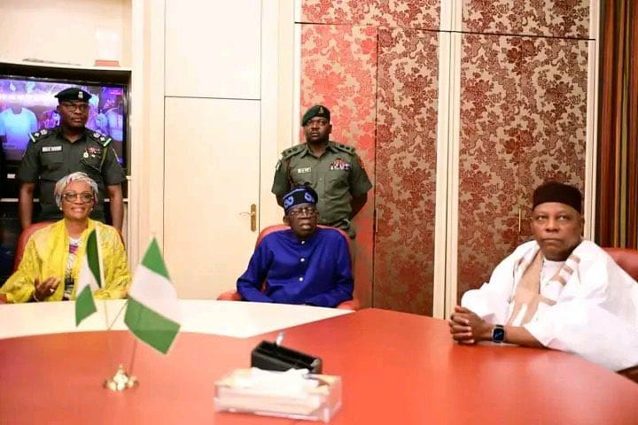 President Bola Tinubu assumes office; meets Emefiele, others (photos/video)