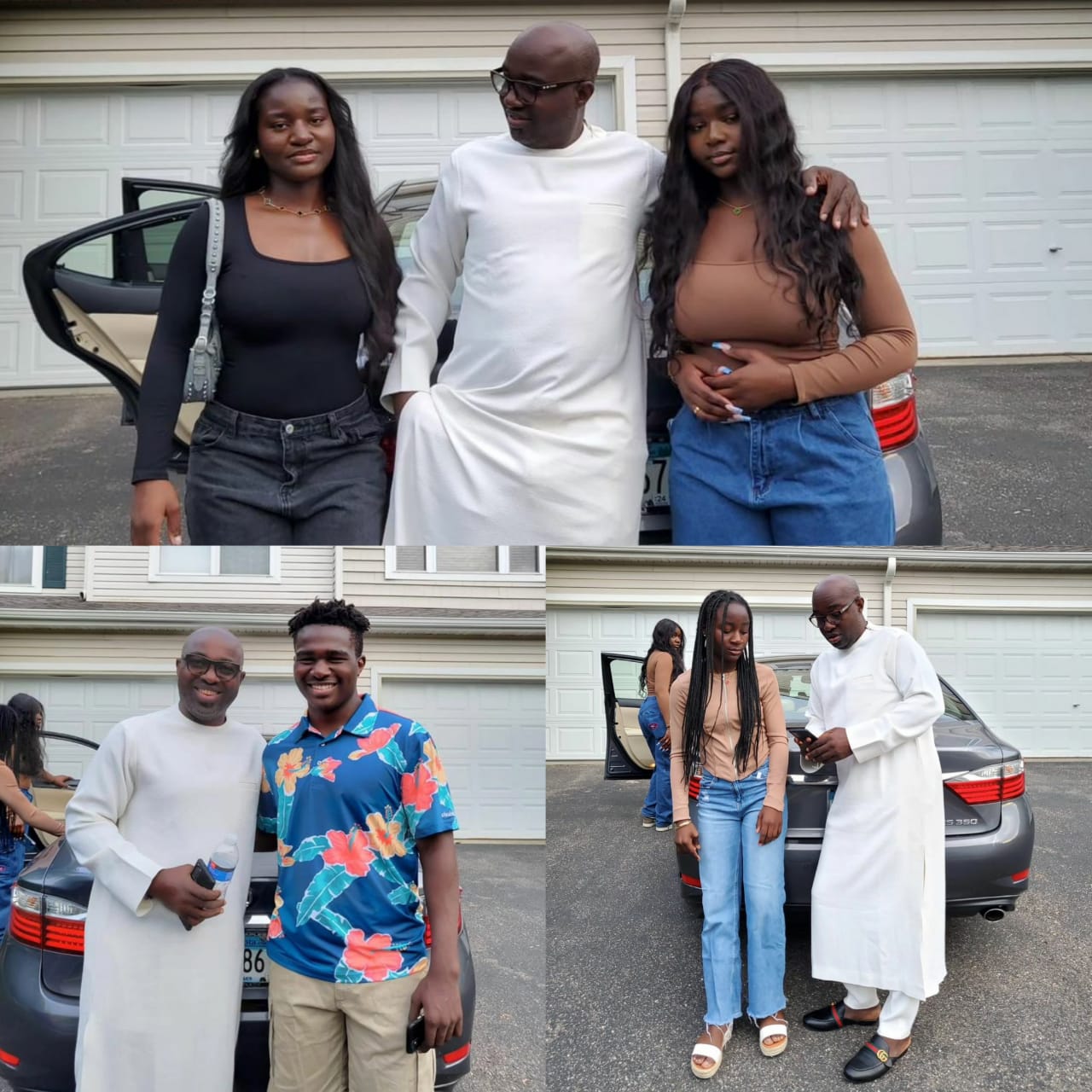 Mercy Aigbe reacts as her husband, Kazim Adeoti, shares photos of him spending time with his children from his first wife