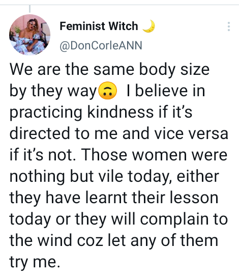 Zambian lady shuts down her aunt for body-shaming her during her mother