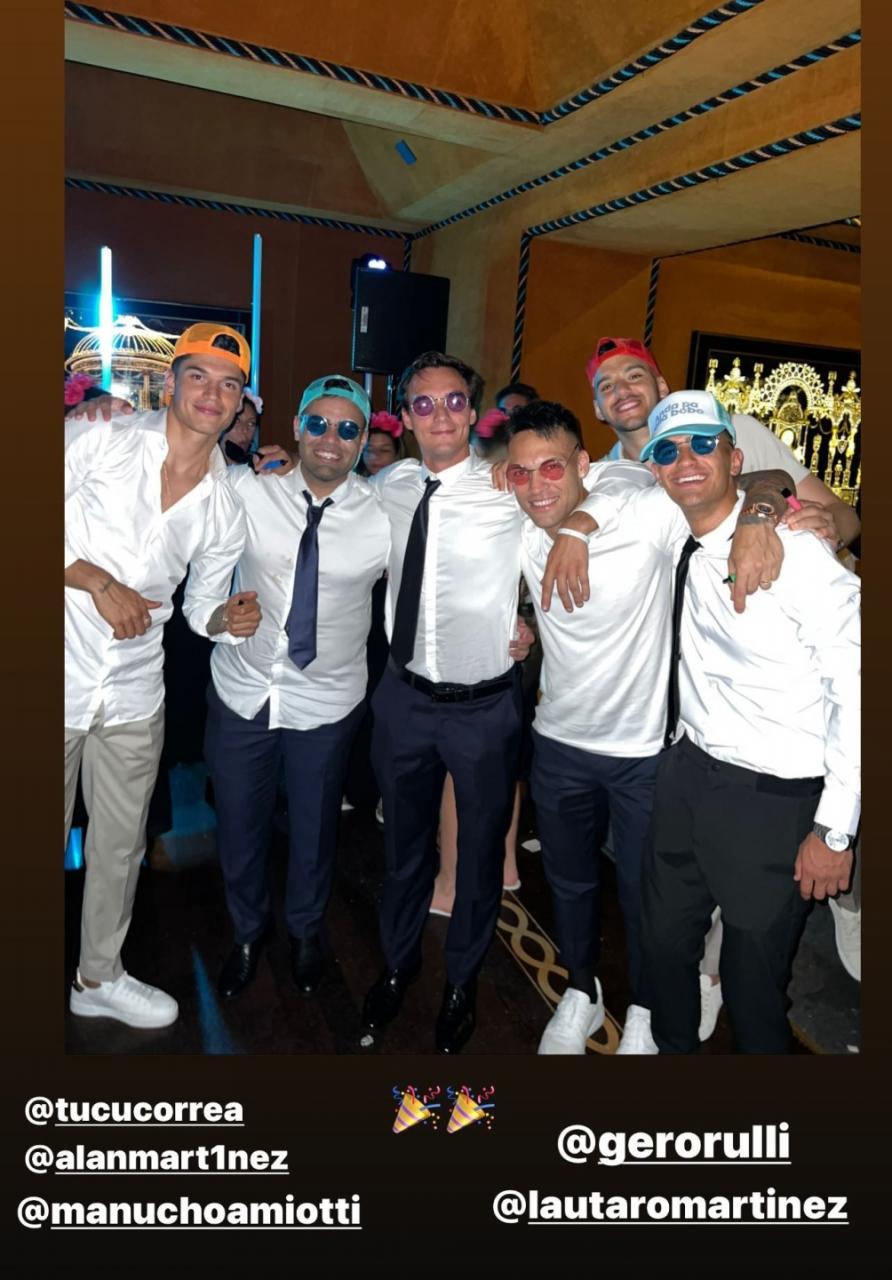 See photos from Inter Milan and Argentina striker Lautaro Martinez?s star-studded Lake Como wedding to Agustina Gandolfo