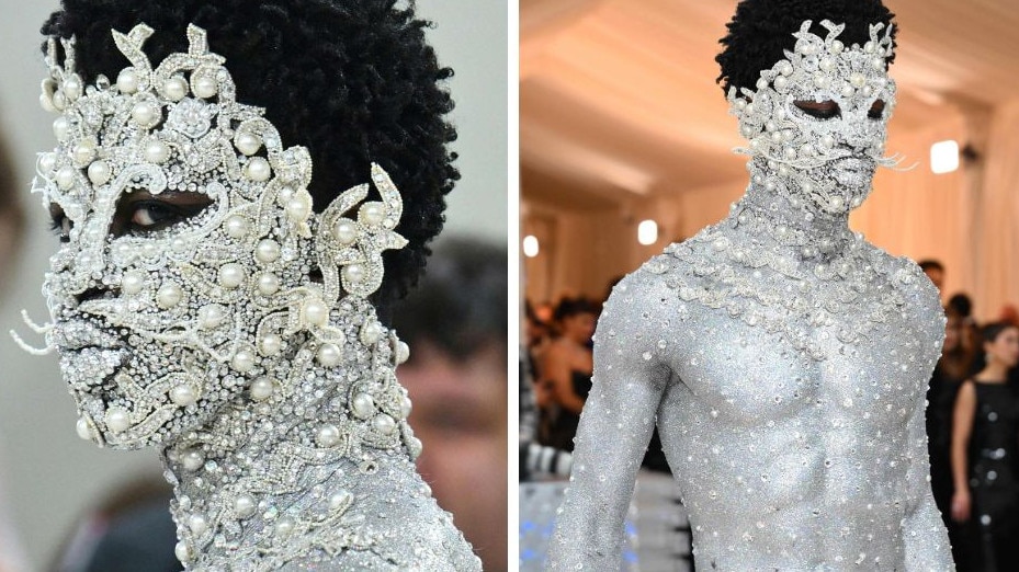Rapper Lil Nas X wears only a G-string to�2023 Met�Gala (photos)