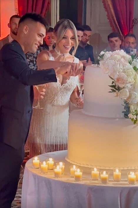 See photos from Inter Milan and Argentina striker Lautaro Martinez?s star-studded Lake Como wedding to Agustina Gandolfo