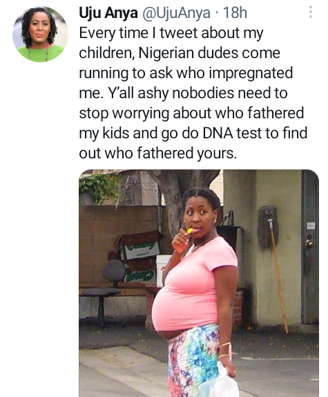 "Go do DNA test to find out who fathered your children" - US-based lesbian professor, Uju Anya drags Nigerian men asking who impregnated her