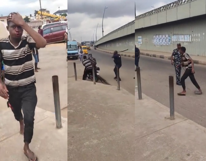 Trending video of unarmed motorcyclist being attacked by policemen