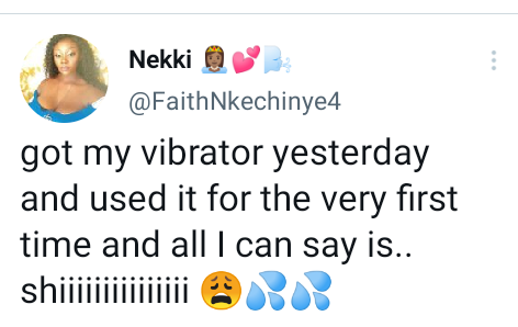 "No one is too pretty to get a s*x toy" - Nigerian lady defends her decision to use vibrator