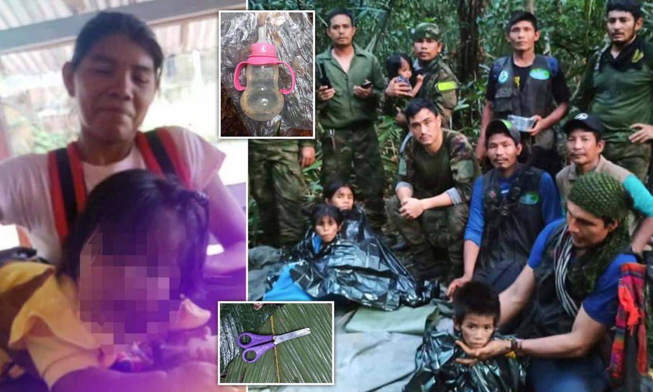 Mother of children found alive in Colombia rainforest survived for four days after plane crash before telling them to