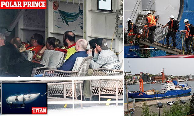 Titanic submersible mothership that plunged five men into doomed dive returns�to�shore (photos)