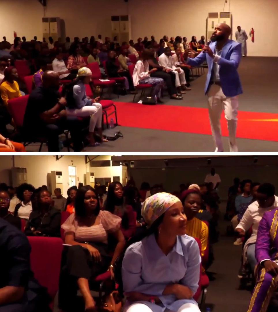 ?If I don?t thank God for anything in my life, I thank God for this woman?- Banky W says as he celebrates Adesua while preaching in church today (video)