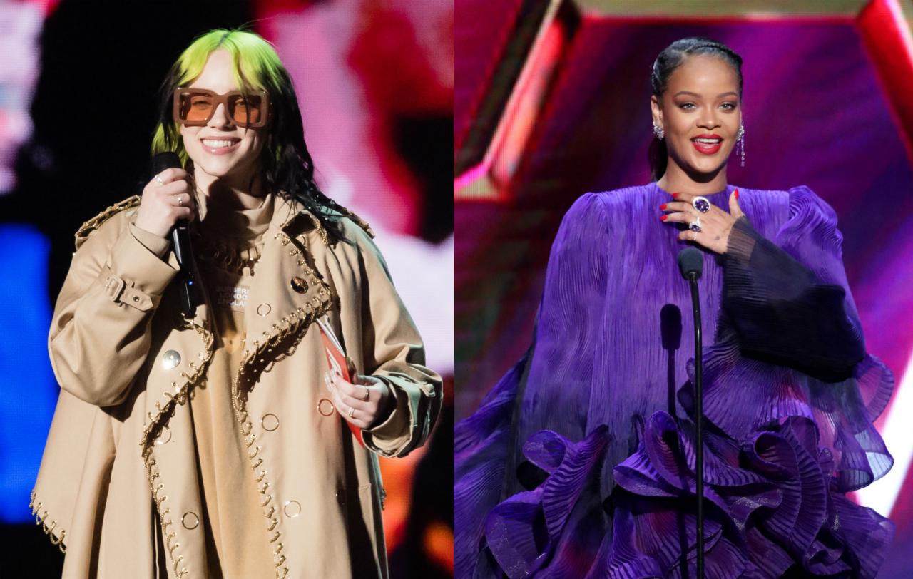 Singer Billie Eilish calls Rihanna