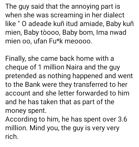 Nigerian man calls off his wedding after he overheard bride-to-be having s*x with her sugar daddy
