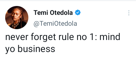 Mind your business - Billionaire daughter, Temi Otedola writes after Daniel Regha