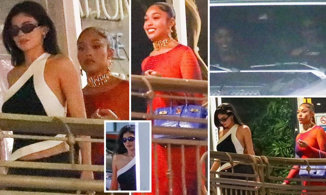 Former BFFs, Kylie Jenner and Jordyn Woods reunite as they enjoy dinner together four years after Tristan Thompson cheating scandal ruined their friendship  (photos)