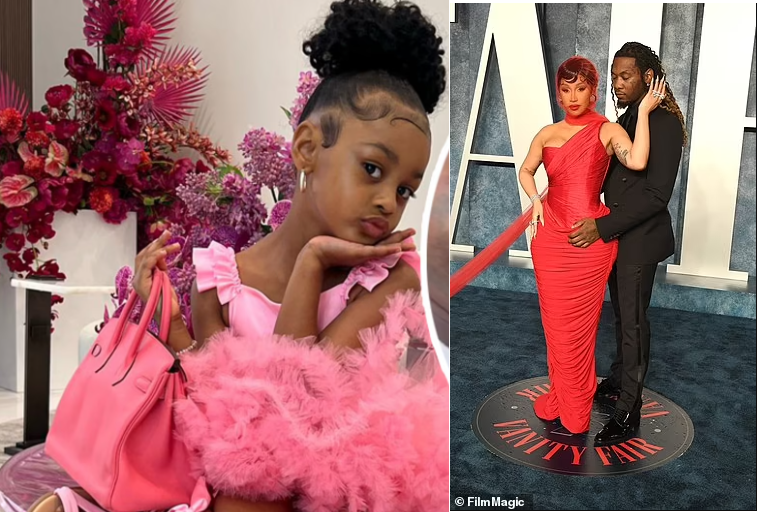 Cardi B and husband Offset give daughter Kulture a $20K Birkin bag for her fifth birthday (Photos)