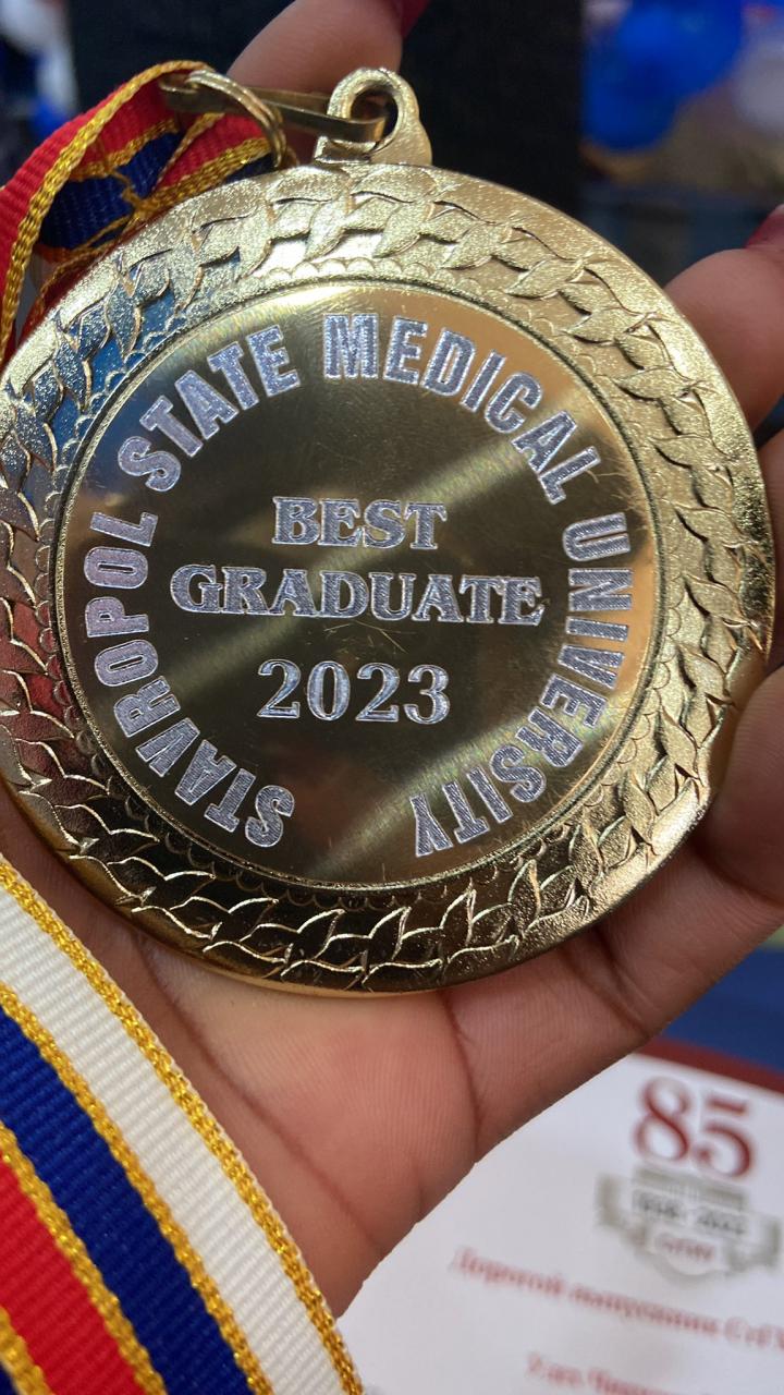 "It wasn?t an easy journey" - Nigerian lady celebrates as she graduates with First Class Honors in Medicine from Russia varsity