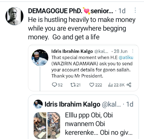 There is dignity in labour - Nigerians slam Twitter user for mocking and job-shaming popular Labour Party supporter, Eluu P