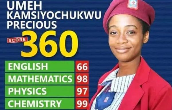 UTME top scorer Umeh bags eight A1s in 2023 WASSCE
