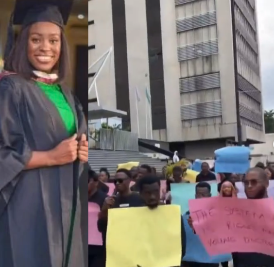 NMA embarks on indefinite strike over doctor that died in elevator accident inside Lagos General hospital as colleagues stage protest (video)