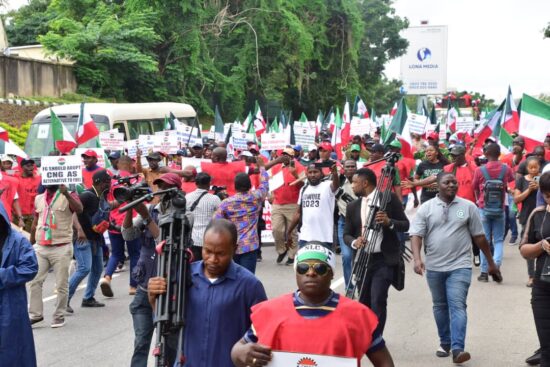 Organised Labour stage protest in Abuja, Lagos, other states over 