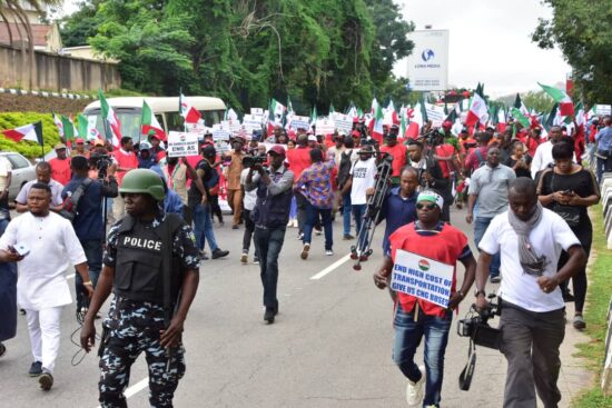 Organised Labour stage protest in Abuja, Lagos, other states over 