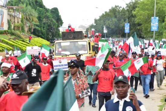 Organised Labour stage protest in Abuja, Lagos, other states over 