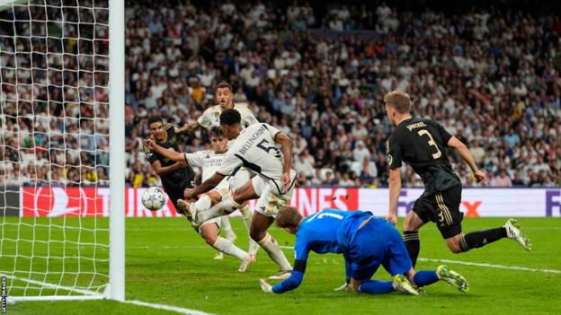 Jude Bellingham scores for Real Madrid