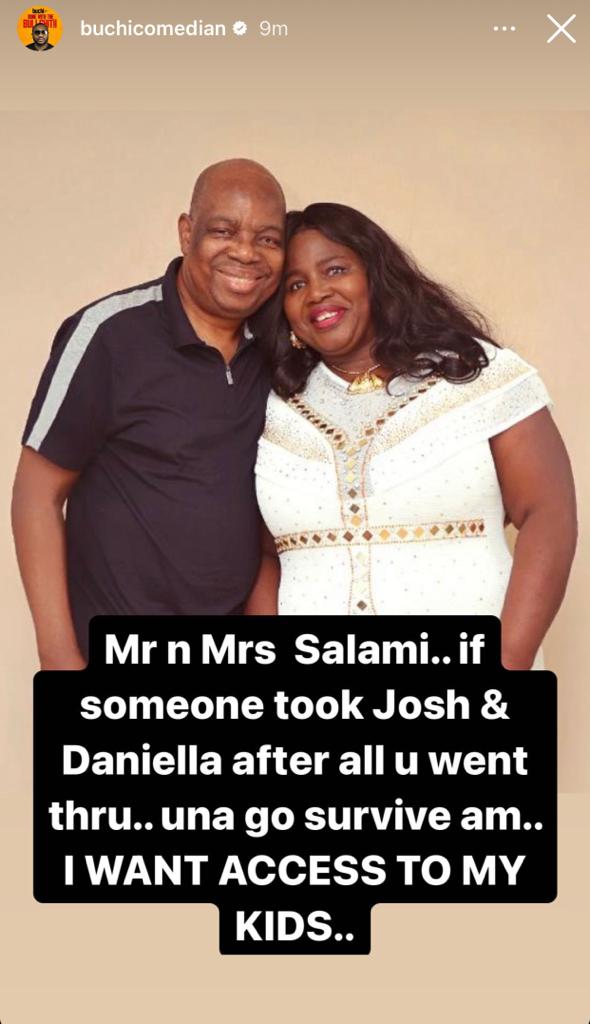 Comedian Buchi Ojieh accuses his estranged wife