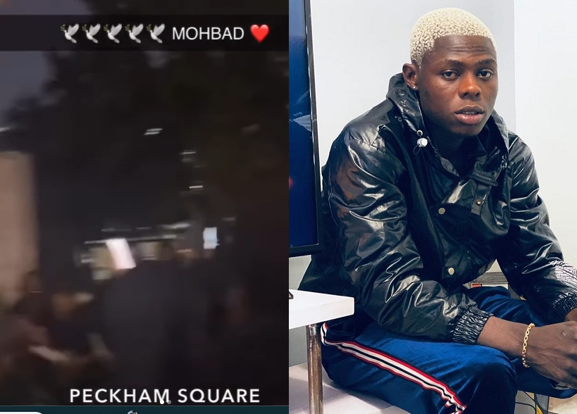 Nigerians in London hold candlelight procession in honor of Mohbad (videos)