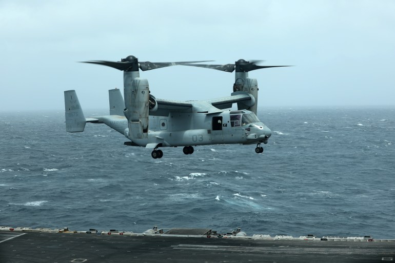 The hybrid Osprey aircraft